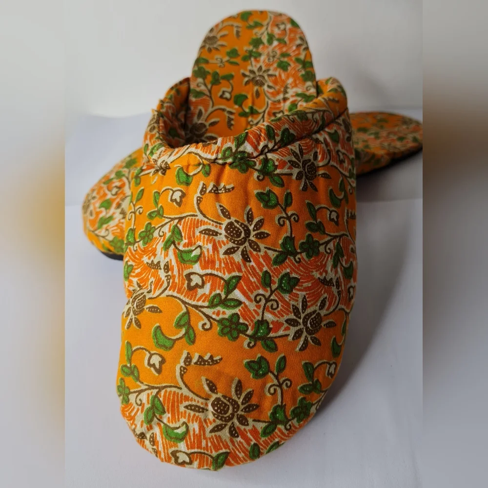 Ankara Print Bedroom Slippers - Picture 1 of 6